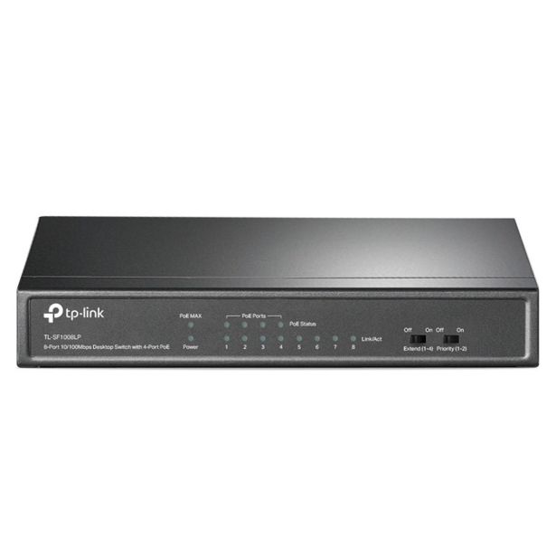 MREŽNI USMERNIK (ROUTER) TP LINK SWITCH LAN 8 PORT TL- SF1008LP 8X10/100 4XPOE+