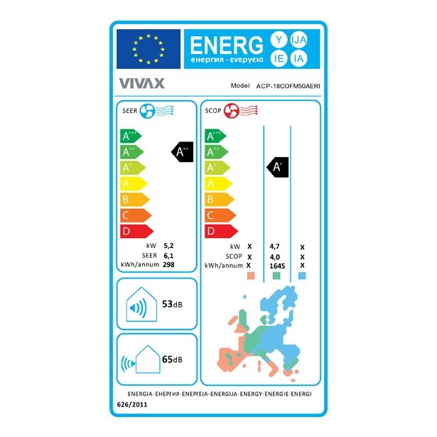 MULTI SPLIT VIVAX ACP-18COFM50AERI 5.2 KW, ZUNANJA ENOTA