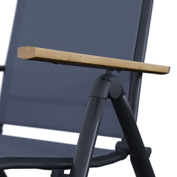 KOVINSKI STOL NATERIAL ORIS 67X58X110 T.SIV ALU, ZLOŽLJIV