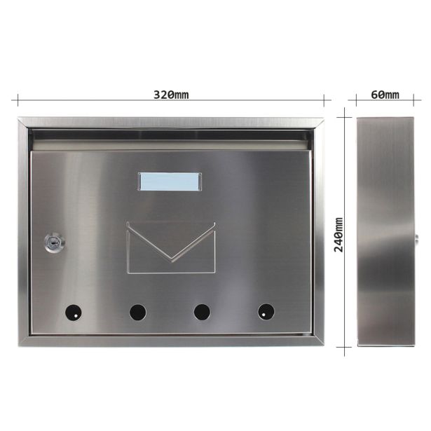 NABIRALNIK ROTTNER IMOLA 240X320X60MM NERJAVNI