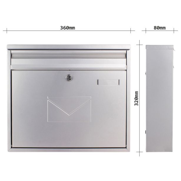 NABIRALNIK ROTTNER TERAMO SREBRN 320X360X80MM