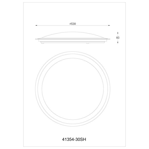 NADGRADNA SMART SVETILKA CARRY-S 30W CCT,+1X5W RGB FI 530MM