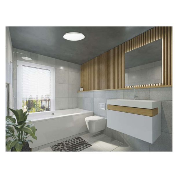 NADGRADNA STROP. SVETILKA EMOS TIVI OKROGLA BELA 8.6W IP44