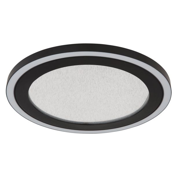 NADGRADNA STROP. SVETILKA GLOBO DAVIES 24W NW OKROGLA, ČRN ROB