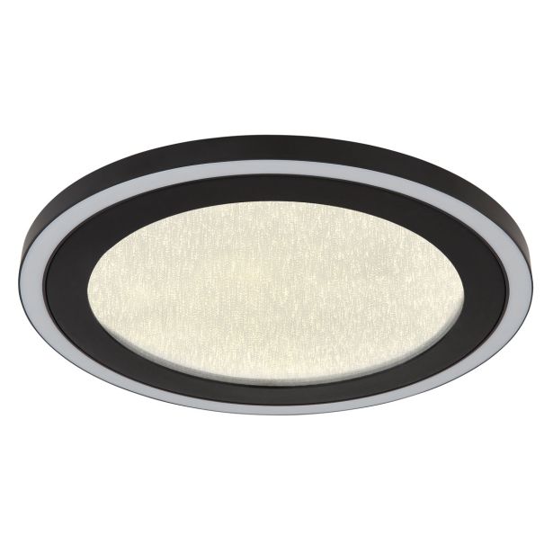 NADGRADNA STROP. SVETILKA GLOBO DAVIES 24W NW OKROGLA, ČRN ROB