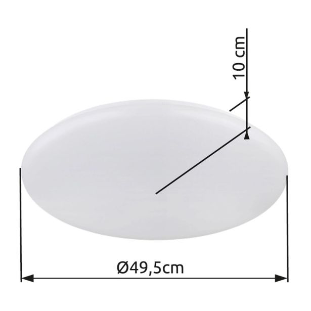 NADGRADNA STROP. SVETILKA GLOBO ECLYPSE KOVINSKA BELA