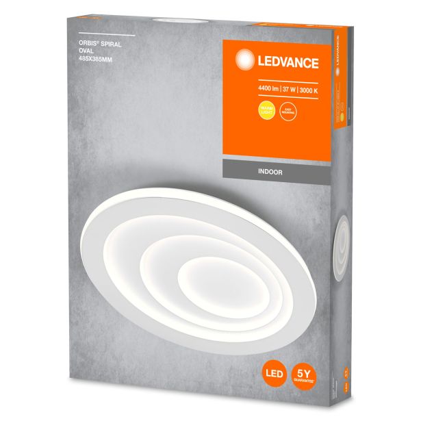NADGRADNA STROP. SVETILKA LEDVANCE ORBIS SPIRAL OVAL 37W WW