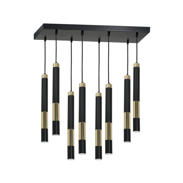 NADGRADNA STROP. SVETILKA MILAGRO DALLAS ZLATA 8X MINIGU10 MLP6551