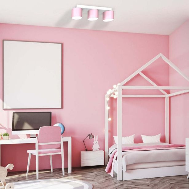 NADGRADNA STROP. SVETILKA MILAGRO DIXIE ROZA/BELA 3XGX53 MLP7555