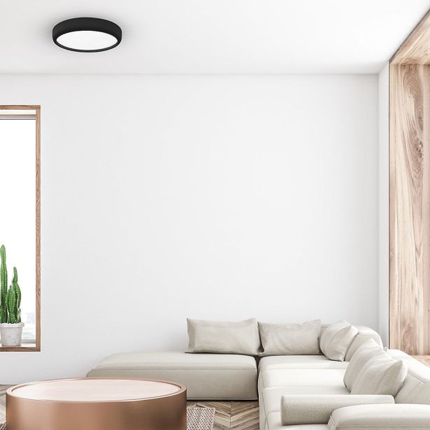 NADGRADNA STROP. SVETILKA MILAGRO GEA ČRNA 36W LED 39CM ML6394