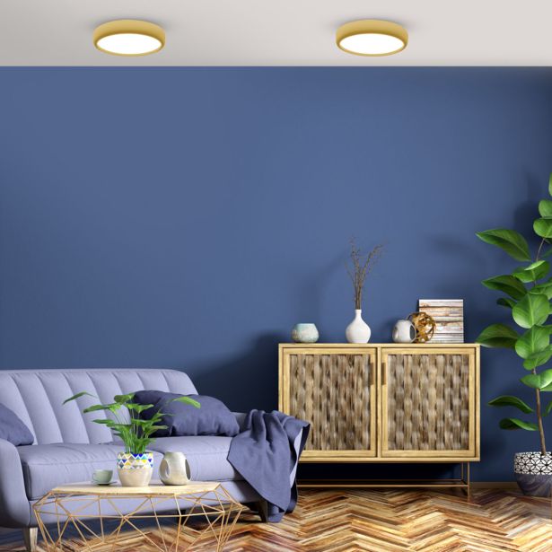 NADGRADNA STROP. SVETILKA MILAGRO GEA ZLATA 36W LED 39CM ML8132