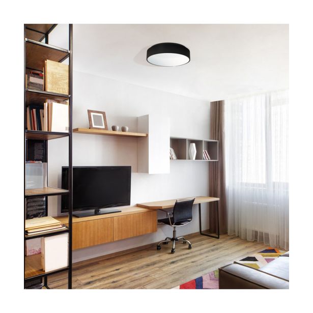 NADGRADNA STROP. SVETILKA MILAGRO OHIO ČRNA 24W LED 45CM ML3832