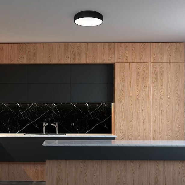 NADGRADNA STROP. SVETILKA MILAGRO OHIO ČRNA 24W LED 45CM ML3832