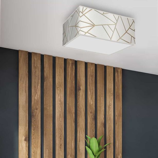 NADGRADNA STROP. SVETILKA MILAGRO ZIGGY BELA 2XE27 MLP7563