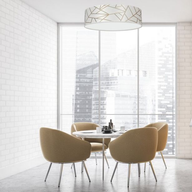 NADGRADNA STROP. SVETILKA MILAGRO ZIGGY BELA 3XE27 MLP7567 50CM OKROGLA