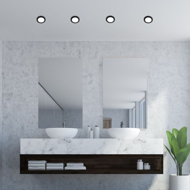 NADGRADNA STROP. SVETILKA RABALUX COCO 3W ČRNA