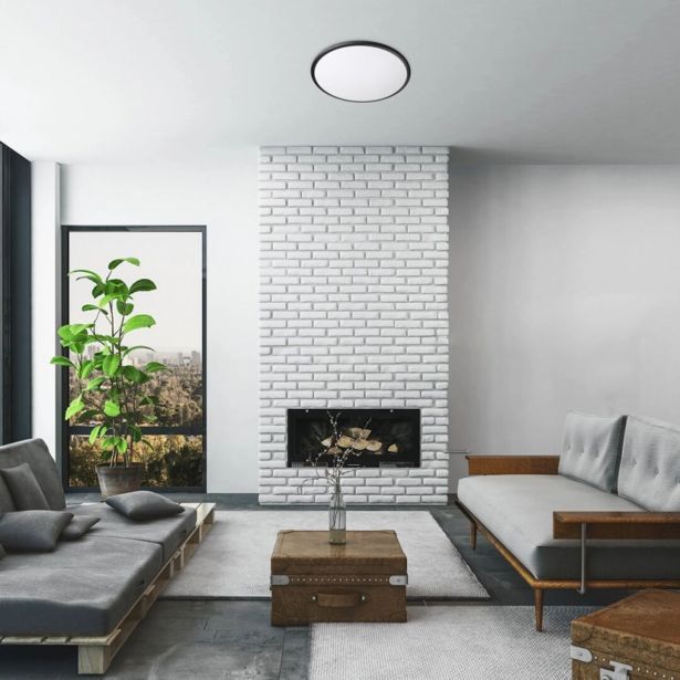 NADGRADNA STROP. SVETILKA RABALUX ENGON 45W D48CM ČRNA