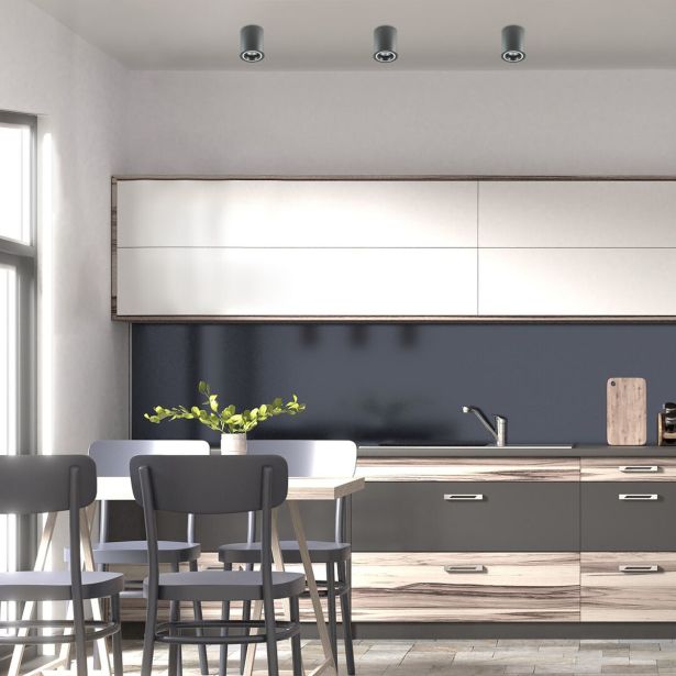 NADGRADNA STROP. SVETILKA RABALUX KOBALD GU10 1X25W SIVA D8CM