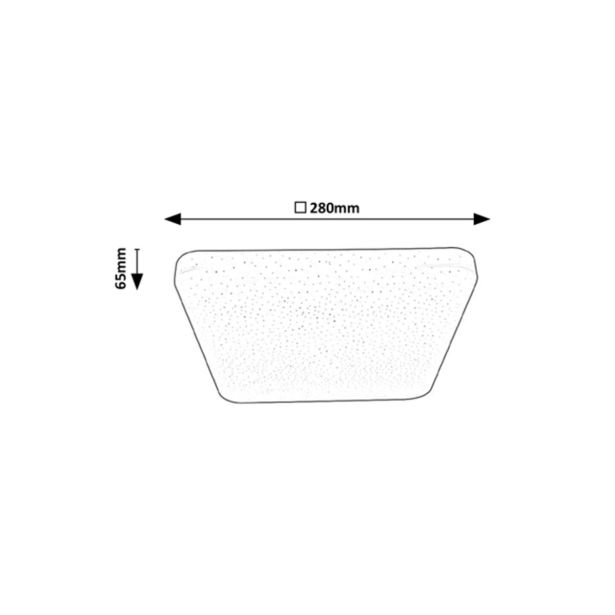 NADGRADNA STROP. SVETILKA RABALUX LUCAS 12W BELA