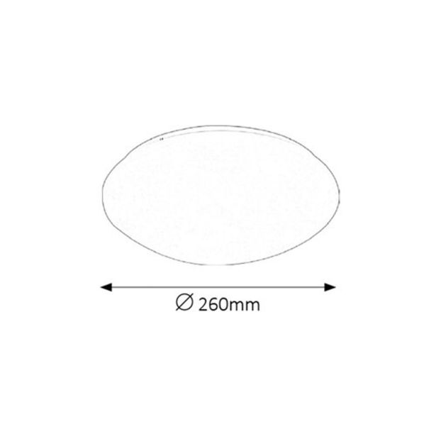 NADGRADNA STROP. SVETILKA RABALUX LUCAS 12W D26 BELA