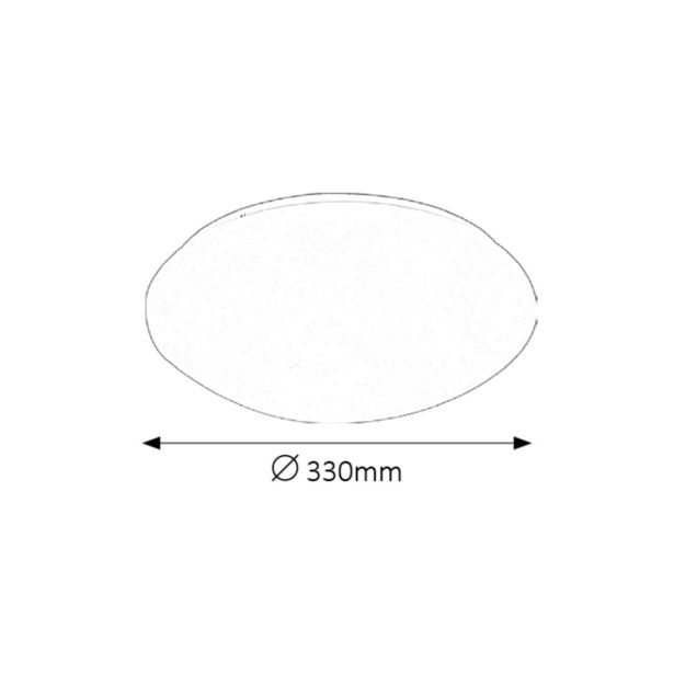 NADGRADNA STROP. SVETILKA RABALUX LUCAS 18W D33 BELA