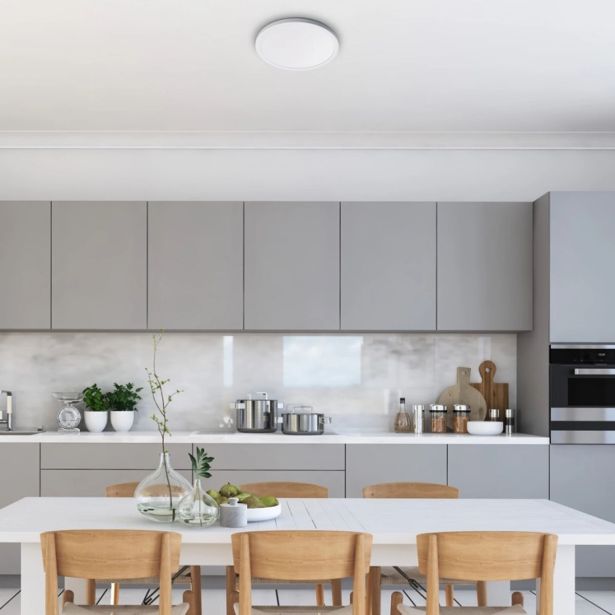 NADGRADNA STROP. SVETILKA RABALUX PAVEL 18W BELA OKROGLA