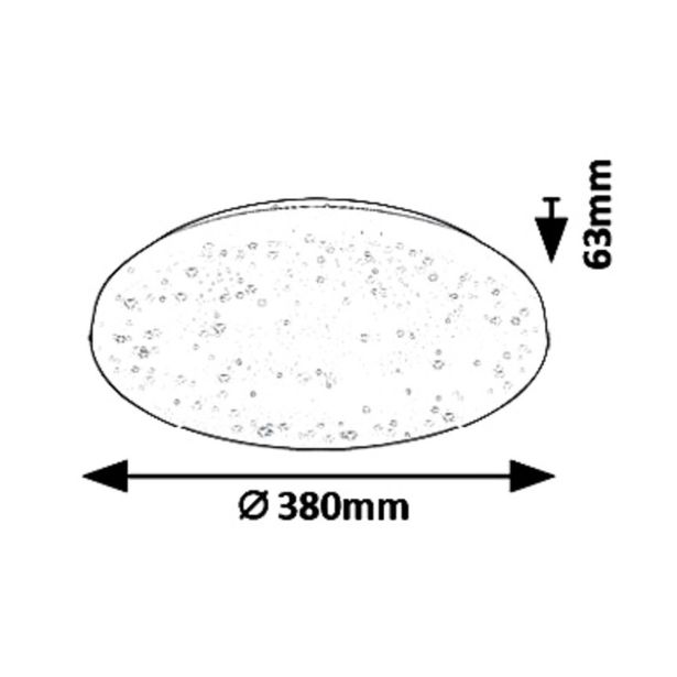 NADGRADNA STROP. SVETILKA RABALUX ROB 32W BELA