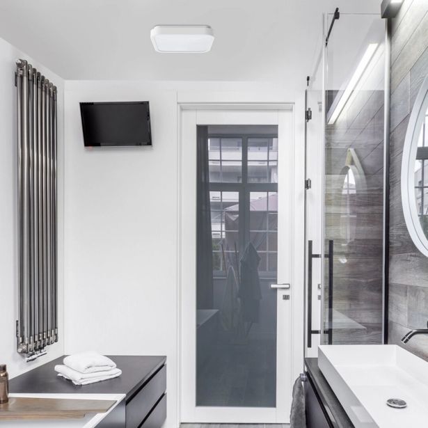 NADGRADNA STROP. SVETILKA RABALUX SAMIRA 18W KVADRATNA BELA