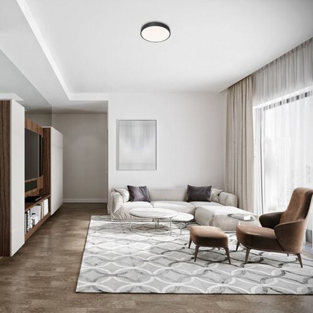 NADGRADNA STROP. SVETILKA RABALUX TESIA 36W D40CM ČRNA