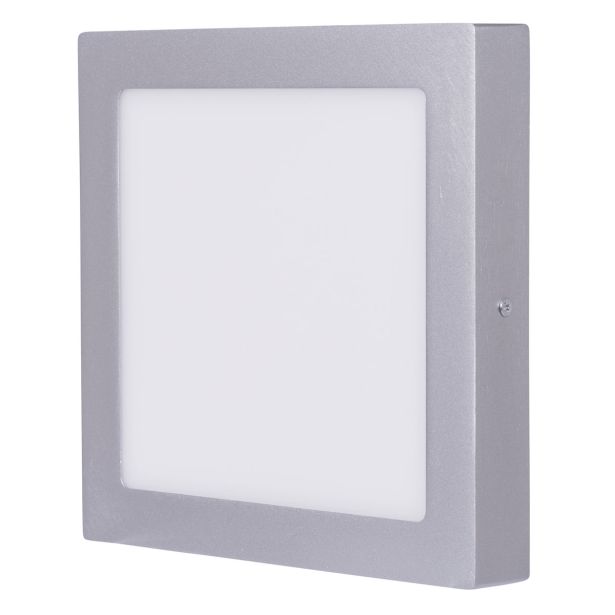 LED PANEL EMOS 18W NW SREBRNI, KVADRATNI NADGRADNI