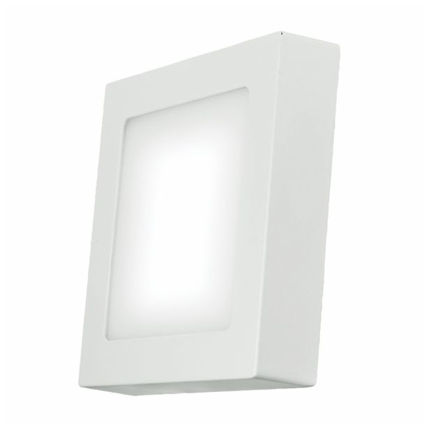 LED PANEL EMOS 6W NW BELI, KVADRATNI NADGRADNI