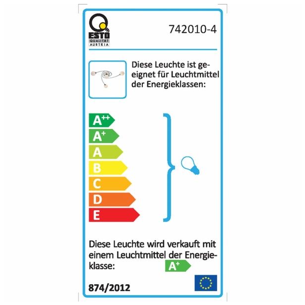 NADGRADNA STROP. SVETILKA ESTO CAROLINA 4X2.5W G9 LED