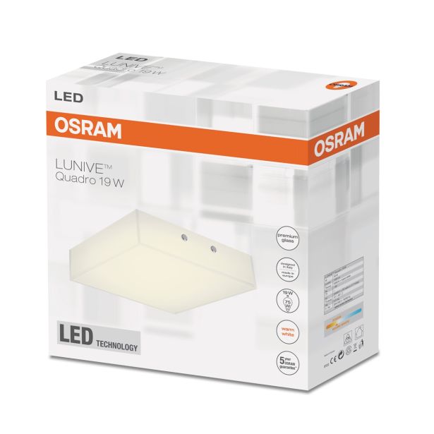 NADGRADNA STROP. SVETILKA LEDVANCE QUADRO 19W 830 LUNIVE