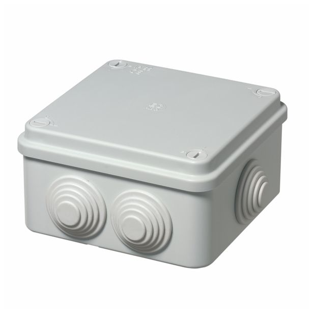 NADOMETNA DOZA EC DOZE 100X100X50 6 GUMI UVODOV FI29 IP55 4XVIJ-1/4 OBRAT