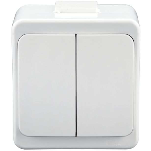 NADOMETNO STIKALO SMART SERIJSKO, BELO IP44