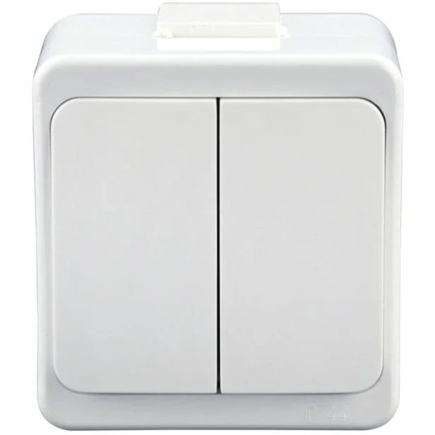 NADOMETNO STIKALO SMART SERIJSKO, BELO IP44
