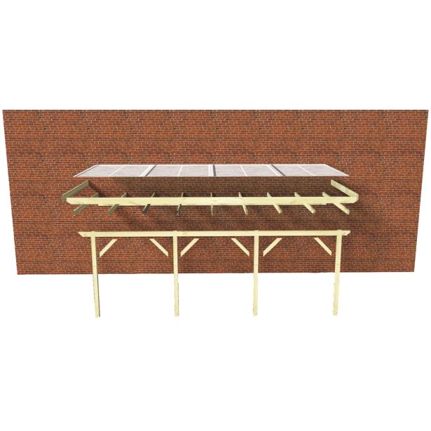 LESENI NADSTREŠEK KARIBU NADSTREŠEK 2C 550X248X272