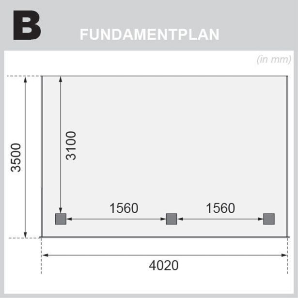 LESENI NADSTREŠEK KARIBU NADSTREŠEK 3B 348X252X322