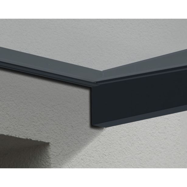 NADSTREŠEK NAD VRATI PALRAM CANOPY SOPHIA 1600 SIVA 160X95X17