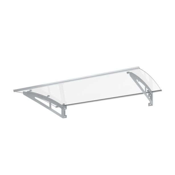 NADSTREŠEK NAD VRATI ARTENS NEVA KOMPLET NADSTREŠEK 150X90CM KOVINSKI SREBRN