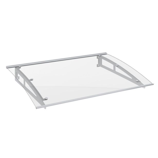 NADSTREŠEK NAD VRATI ARTENS NEVA KOMPLET NADSTREŠEK 150X90CM KOVINSKI SREBRN