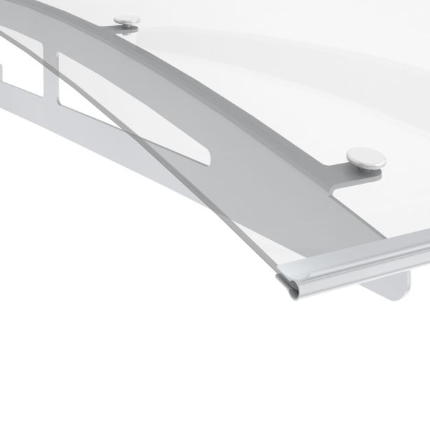 NADSTREŠEK NAD VRATI ARTENS NEVA KOMPLET NADSTREŠEK 150X90CM KOVINSKI SREBRN