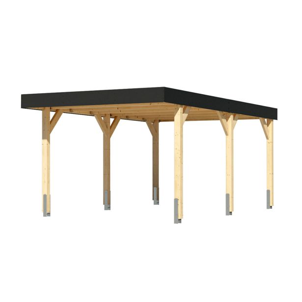 NADSTREŠEK ZA AVTO KARIBU ENOJNI NADSTREŠEK ZA AVTO IZ LEPLJENEGA LESA 1