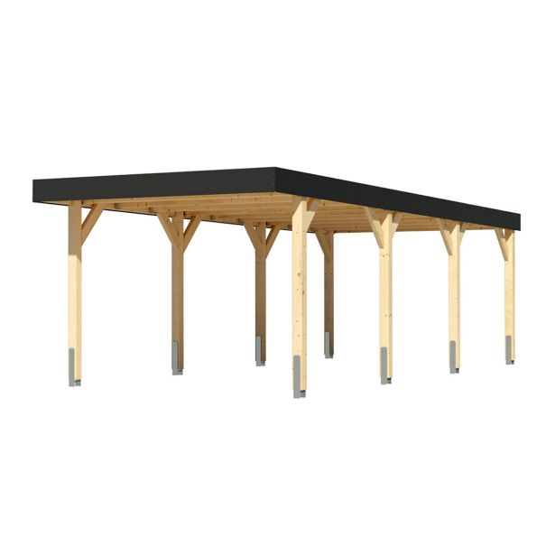 NADSTREŠEK ZA AVTO KARIBU ENOJNI NADSTREŠEK ZA AVTO IZ LEPLJENEGA LESA 2