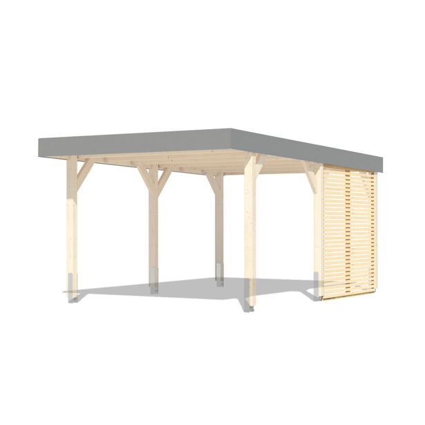 NADSTREŠEK ZA AVTO KARIBU STRANSKA STENA/ LAMELNA STENA OHLAPNA