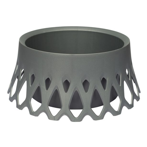 ZUNANJA SKLEDA NAGROBNA SKLEDA SILVER Z UTEŽJO SAMOZALIVALNA