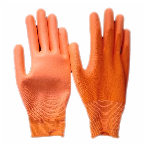 GUMENE ROKAVICE MQ NAJLON PU ORANŽNE ŠT.9