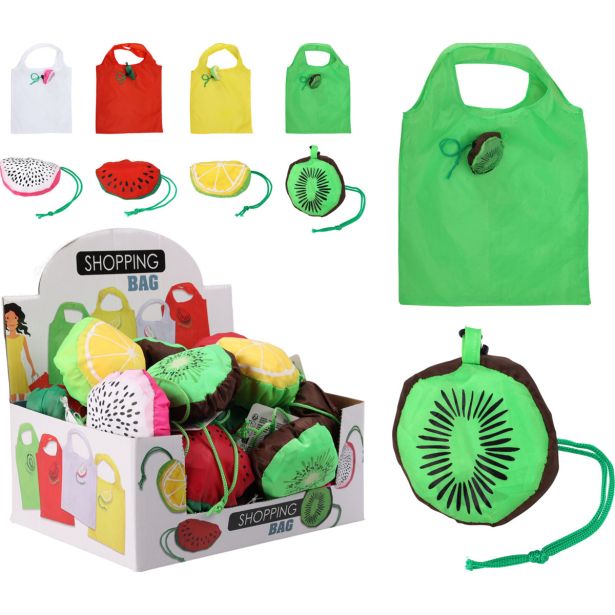 NAKUPOVALNA VREČKA EH TEKSTILNA V OBLIKI SADJA, SORTIRANO