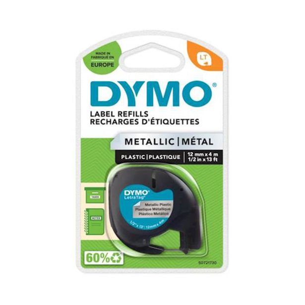 NALEPKE IN TRAKOVI DYMO LT TRAK 12 MM ČRNA NA METALNI, 91208