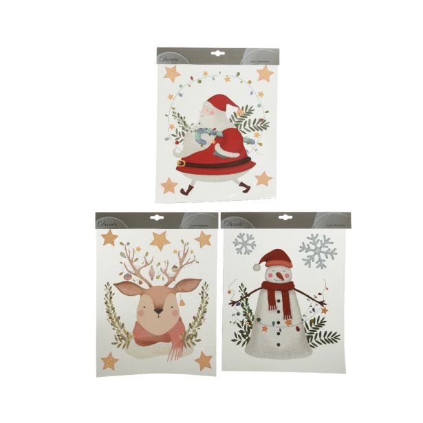 DEKORACIJA NALEPKE OKENSKE SORT BOŽIČEK, JELENČEK, SNEŽAK